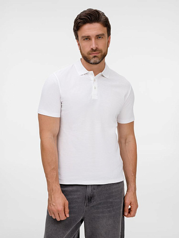 Рубашка поло унисекс Tervise, белая - рис 5.