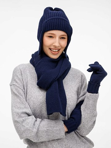 Шарф Catch Match, темно-синий - рис 11.