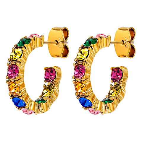Серьги RAQUEL SG RAINBOW Dyrberg Kern 470116 - рис 4.