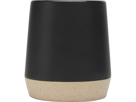 Dolce керамическая кружка объемом 300 мл с матовой отделкой, сплошной черный - рис 2.