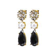 Серьги MISIA SG BLACK / CRYSTAL Dyrberg Kern 470094