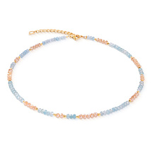 Колье Light Blue-Beige Coeur de Lion 2043/10-0738