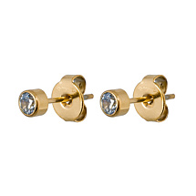 Пусеты Cubic zirconia Ske Blue Fiore Luna SWE0128 SB G