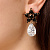 Серьги HYDRA SG BLACK / CRYSTAL Dyrberg Kern 450030 - миниатюра - рис 2.