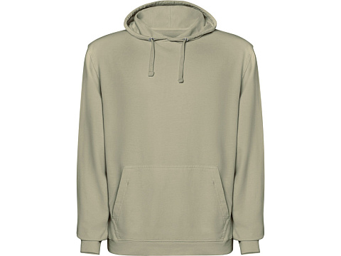 Толстовка с капюшоном KENIA унисекс, светлый хаки выстиранный