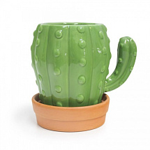 Кружка с блюдцем Cactus