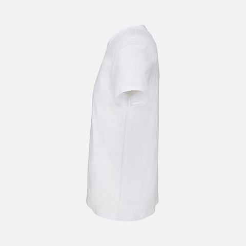 Футболка унисекс Regent с V-образным вырезом, белая - рис 4.