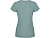 Футболка Fiyi женская, сине-зеленый выстиранный - миниатюра - рис 2.