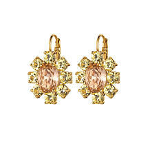 Серьги VALENTINA SG PEACH / GOLDEN Dyrberg Kern 420040 G/BR