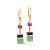 Серьги Multicolour Gemstone - миниатюра