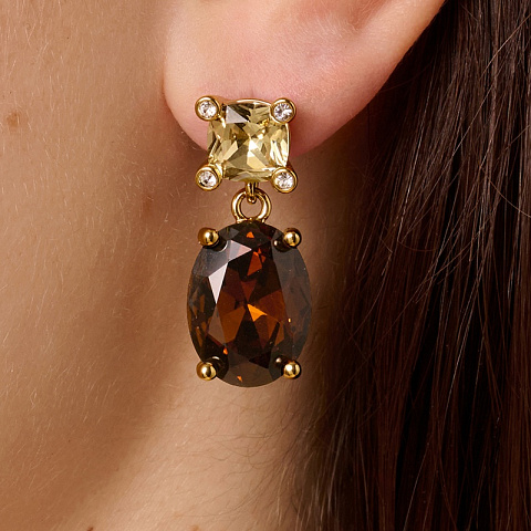 Серьги ANTONIA SG BROWN Dyrberg Kern 470147 - рис 2.