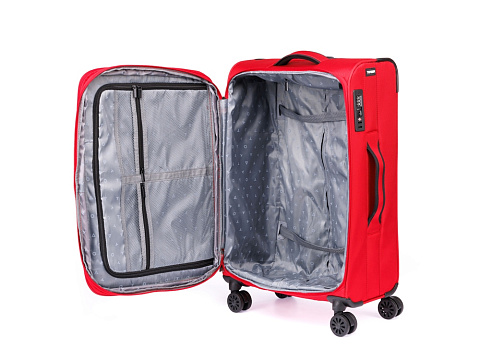 Чемодан TORBER БРОСНО, красный, нейлон 600D, 43,5 х 26 х 68 см, 56 л - рис 4.