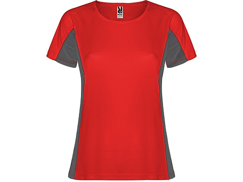 Футболка Shanghai женская, красный/графитовый