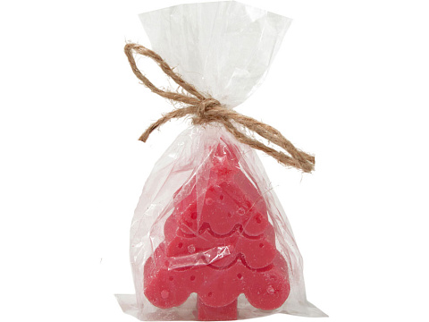 Свеча Елочка, красный - рис 6.