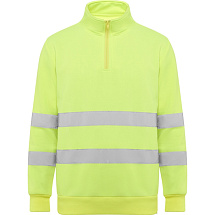 Свитшот ворот на молнии Spica, неоновый желтый