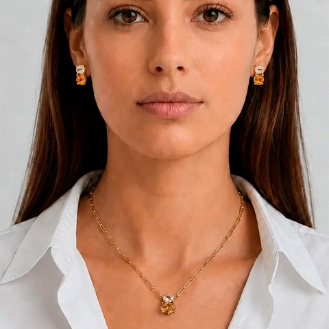 Серьги NERIDA SG GOLDEN - рис 2.