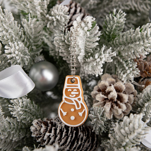 Мини-подвеска «Пряник», снеговик - рис 4.