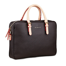 Портфель женский BUGATTI ЭЛЛА | ELLA 15'', тёмно-коричневый, полиуретан, 38х6х27,5 см