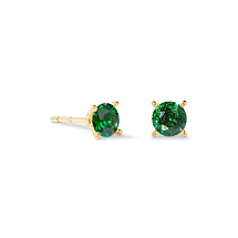 Серьги Dark Green-Gold Coeur de Lion 0207/21-0549
