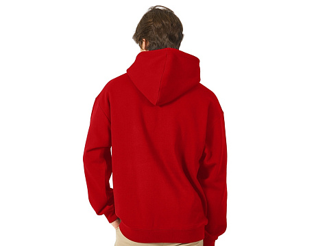 Толстовка с капюшоном оверсайз Berlin унисекс, красный - рис 5.