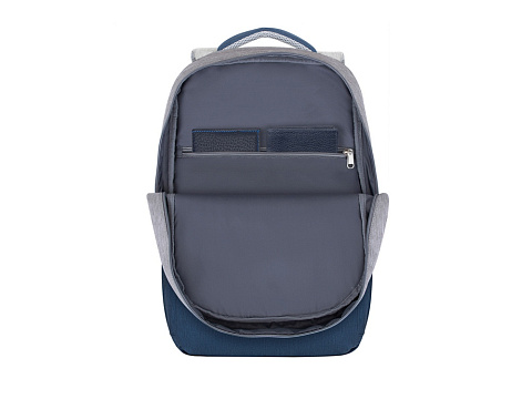 RIVACASE 7567 grey/dark blue рюкзак для ноутбука 17.3" / 6 - рис 11.