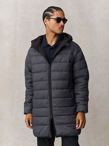 Куртка-парка унисекс Reverse, темно-синяя - рис 14.