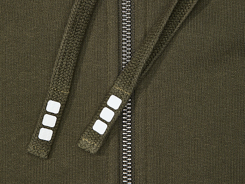 Толстовка Арора мужская с капюшоном, зеленый лесной - рис 4.