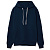 Толстовка с капюшоном Unit Kirenga Heavy, темно-синяя - миниатюра - рис 2.