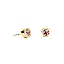 Пусеты Rhodolite 6х3 Fiore Luna SWE126 RH G