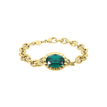 Браслет TIVOLA UNICA big (G/P) Emerald Qudo 189549
