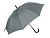 Зонт-трость Reviver с куполом из переработанного пластика, серый - миниатюра
