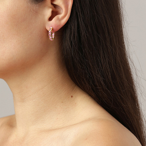 Серьги RAQUEL SG LIGHT ROSE Dyrberg Kern 460063 - рис 3.