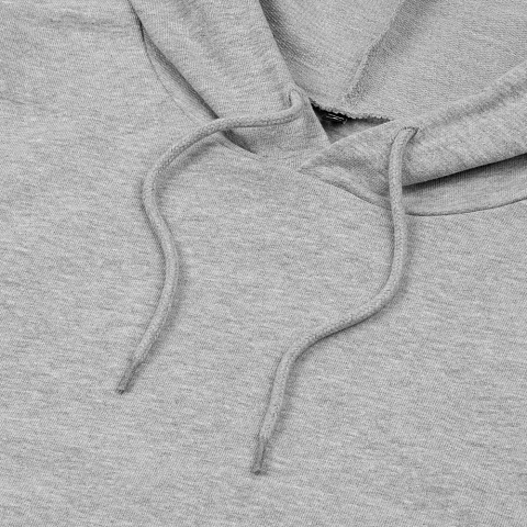 Толстовка с капюшоном унисекс Hoodie, серый меланж - рис 4.