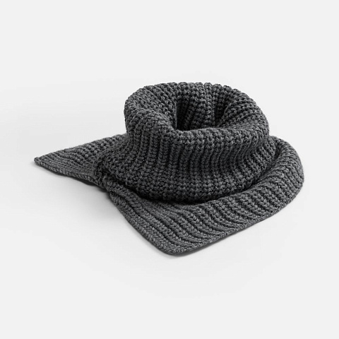 Снуд Softino, серый меланж - рис 3.