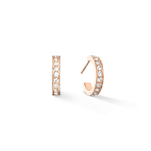 Серьги Crystal-Rose Gold Coeur de Lion 0127/21-1822