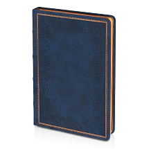 Ежедневник недатированный А5 Royal, синий с бронзовым срезом