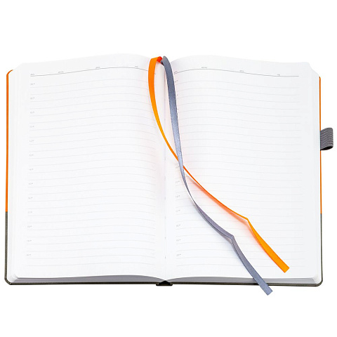 Ежедневник Horizon, недатированный, серый с оранжевым - рис 9.