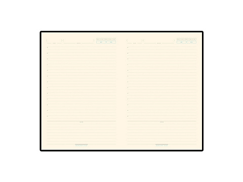 Ежедневник А5 недатированный Chelsea, синий (серебристый кант и срез) - рис 8.