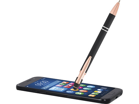 Nanna шариковая ручка с отделкой из розового золота - сплошной черный (черные чернила) - рис 5.