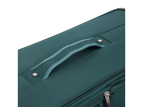 Чемодан TORBER СЕЙД, тёмно-зелёный, нейлон 600D, 48 х 26,5 х 78 см, 85 л - рис 10.