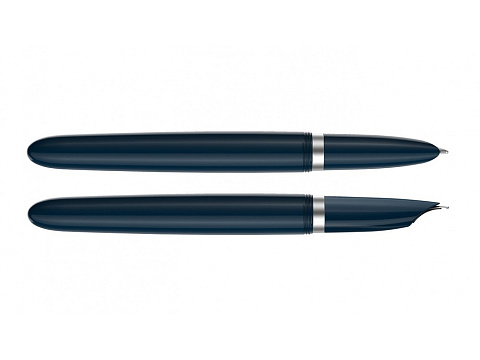 Перьевая ручка Parker 51 CORE MIDNIGHT BLUE CT, перо: F, цвет чернил: black, в подарочной упаковке. - рис 7.