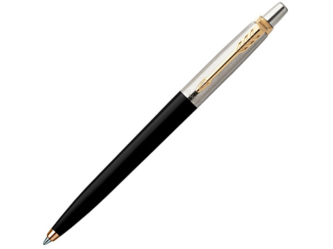 Шариковая ручка Parker Jotter K160, цвет: Black/GT, стержень: F, цвет чернил: blue, в подарочной упаковке.