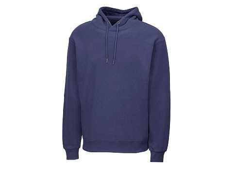 Толстовка с капюшоном оверсайз Lisbon унисекс, темно-синий - рис 11.