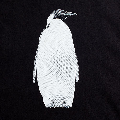 Холщовая сумка Like a Penguin, черная - рис 3.