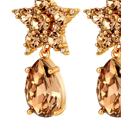 Серьги HYDRA SG GOLDEN Dyrberg Kern 450033 - рис 3.