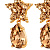 Серьги HYDRA SG GOLDEN Dyrberg Kern 450033 - миниатюра - рис 3.