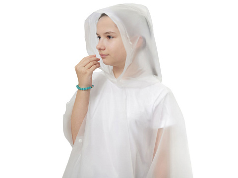 Пончо Hawaii c чехлом детский, белый - рис 4.