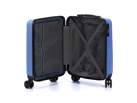 Чемодан TORBER ЛАМА, синий, ABS-пластик, 38 х 21 х 55 см, 37 л - рис 4.