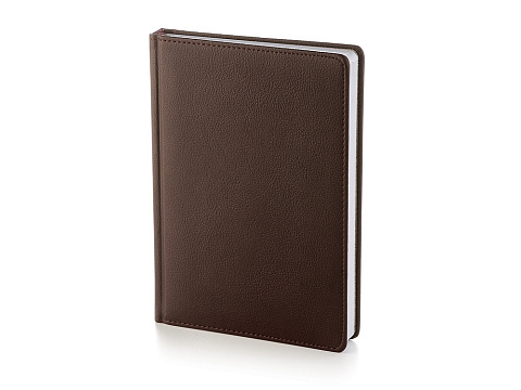 Ежедневник А5 датированный Leader 2026, коричневый