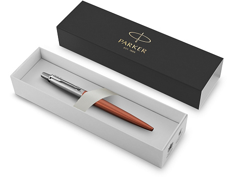 Шариковая ручка Parker Jotter Essential, Chelsea Orange CT, стержень: Mblue - рис 2.